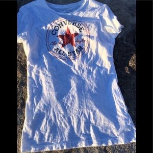Women Sz M Chuck Taylor Converse Logo Tee
